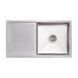 Мийка для кухні інтегрована Lidz Handmade H7844 (LDH7844LBRU35388) Brushed Steel 3,0/0,8 мм LDH7844LBRU35388 фото 1
