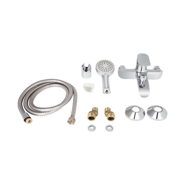 Змішувач для ванни Lidz Wieza 006 (з душовим гарнітуром) (k35) LDWIE006CRM45410 Chrome LDWIE006CRM45410 фото
