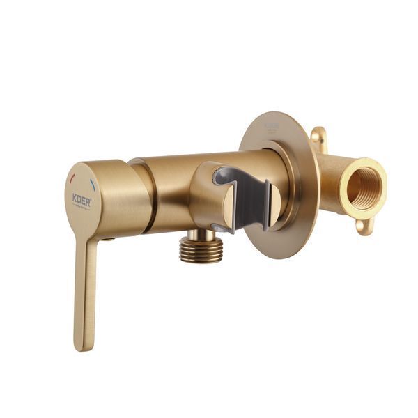 Змішувач для гігієнічного душу Koer KB2302912 Матове золото (KR5504) KR5504 фото