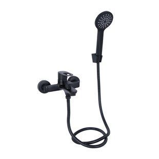 Смеситель для ванны Lidz Latwa 006 (c душевым гарнитуром) (k35) LDLAT006BLA45419 Black LDLAT006BLA45419 фото