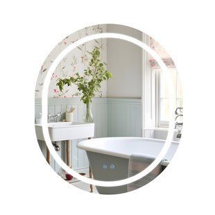 Дзеркало Qtap Gemini 800х700 з LED-підсвічуванням Touch, з антизапотіванням, з димером, рег. темп. кольору (3000-6500K) Reverse QT2578R8070 QT2578R8070 фото