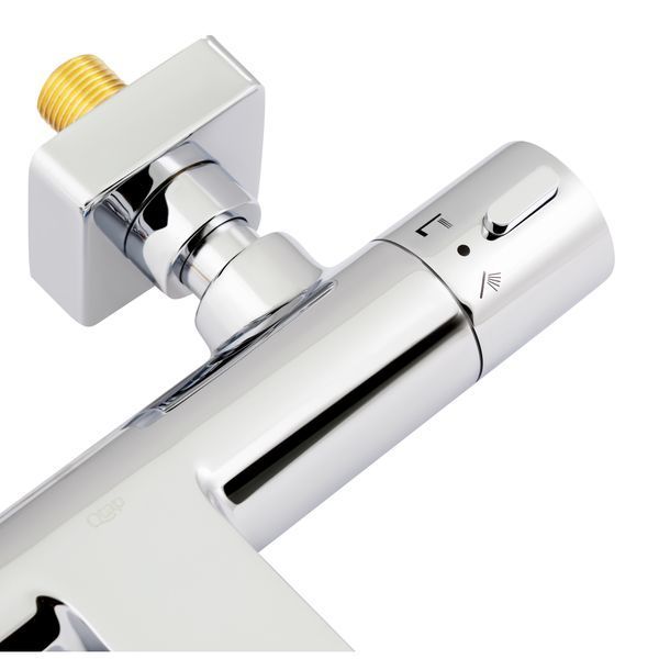 Змішувач для ванни Qtap Votice термостатичний QVTC30T105GC Chrome QVTC30T105GC фото