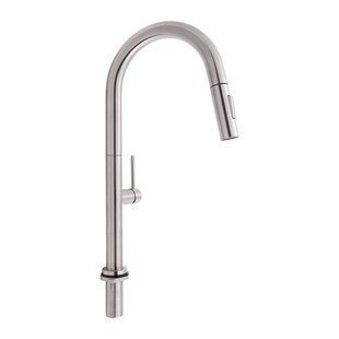 Змішувач для кухні Qtap Lenicka з висувним виливом QTLEN9138103UN Brushed Nickel PVD QTLEN9138103UN фото