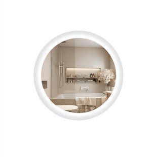 Дзеркало Qtap Taurus R600 з LED-підсвічуванням Touch, з антизапотіванням, з димером, рег. темп. кольору (3000-6500K) QT2478R607 QT2478R607 фото