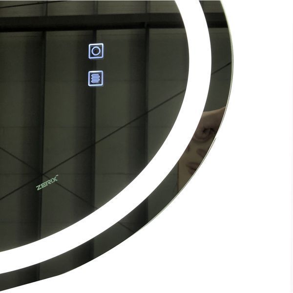 Дзеркало у ванну Zerix Fusion MV-01 60x80 з LED-підсвіткою, сенсор, антизапотівання, диммер (ZX6068) ZX6068 фото