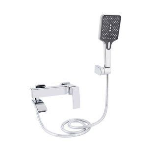 Смеситель для ванны Qtap Swan Cascada с поворотным изливом (c душевым гарнитуром) QTSWA260CRM45565 Chrome QTSWA260CRM45565 фото