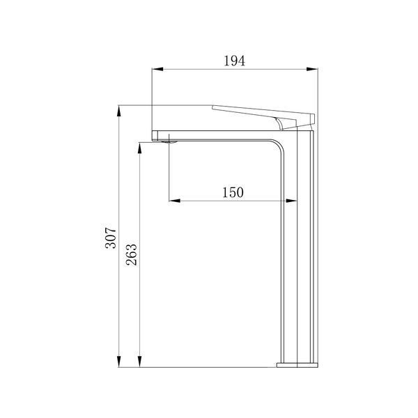 Змішувач для раковини Qtap Gemini Loop високий QTGEM269CRM45700 Chrome QTGEM269CRM45700 фото
