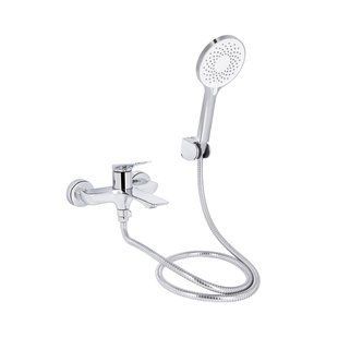 Смеситель для ванны Qtap Vlasta New (c душевым гарнитуром) QTVLA259CRM45642 Chrome QTVLA259CRM45642 фото