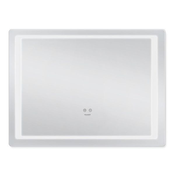 Зеркало для ванной Kroner Spiegel HR2 - 8060 прямоугольное 80x60 см с LED-подсветкой и антизапотеванием CV030033 фото