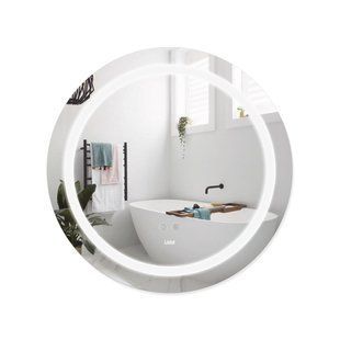 Дзеркало Lidz Aria R600 з LED-підсвічуванням Touch, з антизапотіванням, з димером, рег. яскравості LD78LR600 LD78LR600 фото