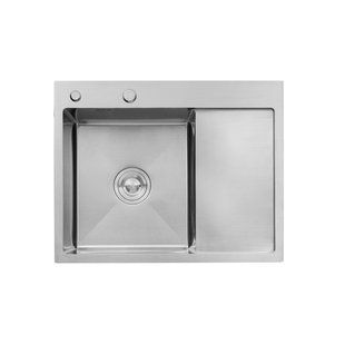 Кухонна мийка Kroner KRP Geb&uuml;rstet - 6350LHM (3.0/1.0 мм) CV031320 фото