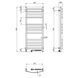 Рушникосушка електрична Navin Avalon 480х1200 Sensor права, біла 12-103053-4812 фото 9