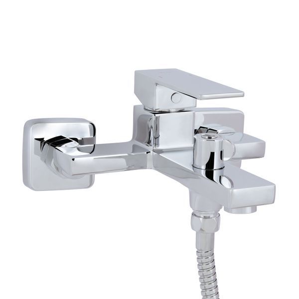 Змішувач для ванни Qtap Gemini (з душовим гарнітуром) QTGEM259CRM45681 Chrome QTGEM259CRM45681 фото