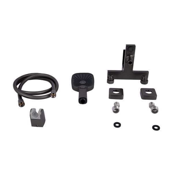 Змішувач для ванни Qtap Gemini (з душовим гарнітуром) QTGEM259GMB45684 Gunmetal Black PVD QTGEM259GMB45684 фото