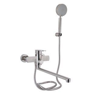 Змішувач для ванни Lidz Luna 005 (з душовим гарнітуром) (k35) LDLUN005NKS46093 Nickel LDLUN005NKS46093 фото
