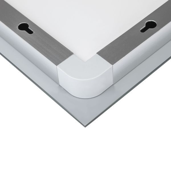 Дзеркало Qtap Mideya 700х800 з LED-підсвічуванням Touch, з антизапотіванням, з годинником, димером, рег. яскравості QT2078DCF7080W QT2078DCF7080W фото