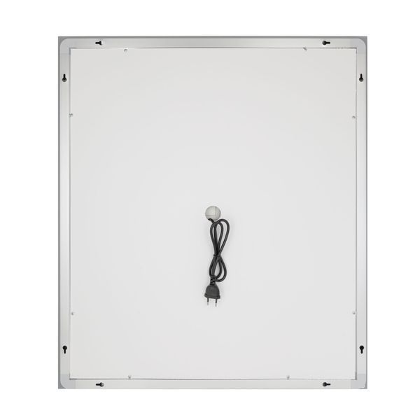 Дзеркало Qtap Mideya 700х800 з LED-підсвічуванням Touch, з антизапотіванням, з годинником, димером, рег. яскравості QT2078DCF7080W QT2078DCF7080W фото