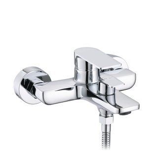 Змішувач для ванни Qtap Aries (з душовим гарнітуром) QTARI259CRM45559 Chrome QTARI259CRM45559 фото