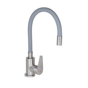 Змішувач для кухні Lidz Vida 015F3 з гнучким виливом (k35) LDVID015F3GRE43356 Grey LDVID015F3GRE43356 фото