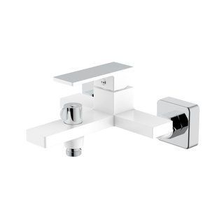 Змішувач для ванни Qtap Gemini (з душовим гарнітуром) QTGEM259CRW45683 Chrome/White QTGEM259CRW45683 фото